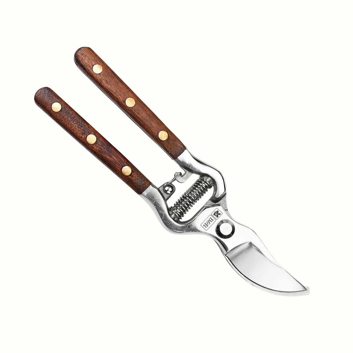 Burgon & Ball® Wood Handle Bypass Pruner with wooden handle on a white background